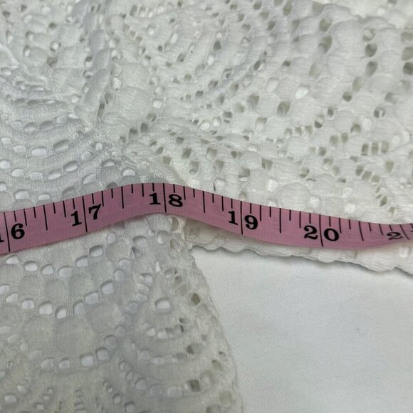 Lilly Pulitzer Sea Isle Dress Women’s M Resort White Lace-Up EUC - Picture 9 of 11